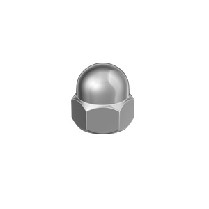 Hex Dome Nut - DIN 1587 - A2 Stainless Steel